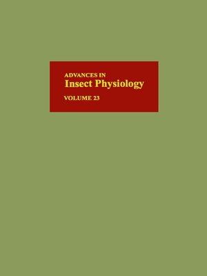 cover image of Advances in Insect Physiology